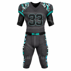 Conjunto de Uniforme de Fútbol Americano Más Vendido, Diseño Personalizado, Pantalones y Camiseta de Tela Transpirable, Ropa Deportiva para Entrenamiento y Juego, Fabricante - Product Image 2