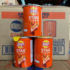 Chips de pommes de terre au homard épicé 42g, marque Lays Stax, collation croustillante, prix compétitif, approvisionnement en vrac, distributeur d'exportation - Product Image 2