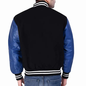Blouson universitaire unisexe personnalisé avec logo brodé, nom et numéro de l'équipe, vêtements d'extérieur rétro pour collège, broderie personnalisée, tenue scolaire d'équipe - Product Image 2