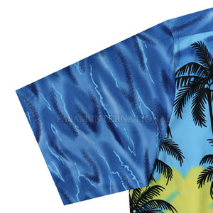 Casual Wear Light <b>Weight</b> Men Hawaii Shirts For Sale Customized Logo Breathable Men Hawaii Shirts - Product Image 3