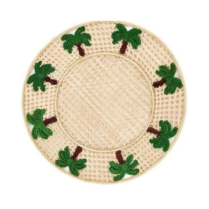 Eco Friendly Woven Seagrass <b>Table</b> <b>Mat</b> Handmade <b>Round</b> Placemat for Home Restaurant Use - Product Image 3
