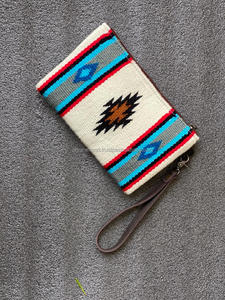 กระเป๋าคลัทช์หนังสไตล์ตะวันตก aztec สีน้ำตาลวินเทจกระเป๋าเครื่องมือหนังแท้ที่เป็นเอกลักษณ์ของ Aztec - Product Image 5