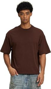 เสื้อยืดผู้ชายทรงสลิมฟิต ล้างสีแบบแอซิดวอช ผ้าโพลีเอสเตอร์ผสมคอตตอน คอกลม แขนสั้น ล้างแบบสโตนวอช มีหลายขนาดให้เลือก - Product Image 3