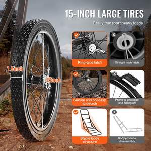 Accessori da caccia 300 libbre di capacità pieghevole carrello da caccia - Product Image 3