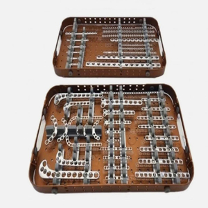 Juego de Placas de Bloqueo de Tornillos Óseos Reutilizables, Implantes Ortopédicos, Kit de Instrumentos Quirúrgicos para Cirugía de Perros y Gatos - Product Image 1