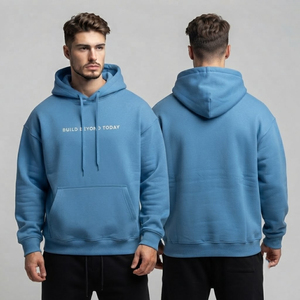 Sudadera con Capucha para Hombre, Cortavientos, Transpirable, 100% Algodón, Forrada, para Invierno, Estilo Urbano, Cómoda y Cálida - Product Image 2
