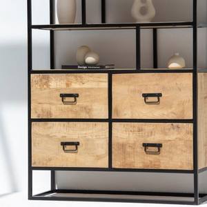 Étagère industrielle Vandana Vesta Sierra, meuble de rangement minimaliste moderne en métal et bois - Product Image 4