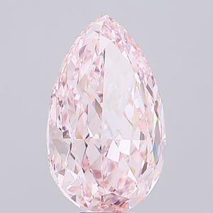 Pierre précieuse durable, diamant de laboratoire rose intense fantaisie taille poire de 1,00 carat, polissage excellent, clarté VVS2, certifié IGI - Product Image 2