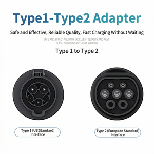 Type 1 Male to Type 2 Female EV Charging Adapter Durable Convertor for SAE J1772 <b>Plug</b> to Type 2 Port EV Cars - Product Image 5