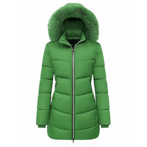 Winter Women <b>Pink</b> <b>Waterproof</b> Eco-Friendly Puffer <b>Jackets</b> Girls OEM Wholesale Ladies Baggy Thick Warm Cropped Lightweight Cotton - Product Image 4