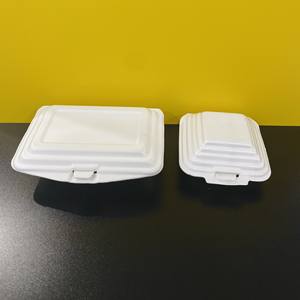 Contenedor de Alimentos Desechable de Espuma PS de un Solo Compartimento, Listo para Enviar, Contenedor Foodsaver, Contenedores de Alimentos al por Mayor con Tapas - Product Image 3