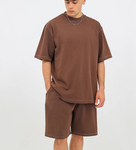 Pantalones Cortos Deportivos Casuales de Algodón Orgánico/Spandex de Alto Gramaje con Cordón Ajustable, Forro Polar Francés Transpirable y Ecológico al por Mayor - Product Image 5