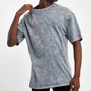 Camiseta Extra Grande de Primera Calidad, 250 GSM, Lavado Ácido, para Hombre, Alta Calidad, Estilo Vintage, Hombros Caídos, Streetwear - Product Image 5