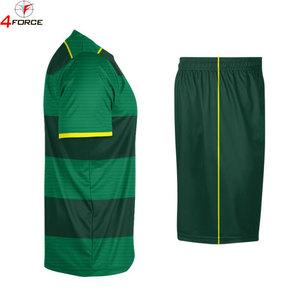 เสื้อฟุตบอลแบบซับลิเมชั่นสั่งทำพิเศษสำหรับผู้ชาย ผู้หญิง ทีมผู้ใหญ่ แขนสั้น แห้งเร็ว ระบายอากาศได้ดี ชุดกีฬานานาชาติ - Product Image 4