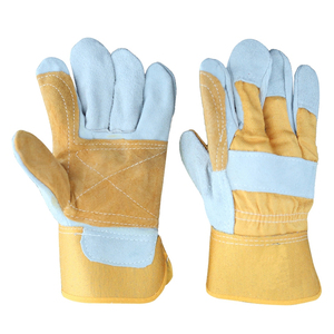 Guantes de Soldadura de Cuero Vacuno Amarillo Resistentes al Calor de Vantrex Industries, Nivel de Corte ANSI/ISEA 1 para Trabajo Industrial - Product Image 5