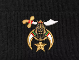 Bonnet tricoté personnalisé de haute qualité Mason Regalia, noir, avec lettres brodées effet ombre, pour la pêche et usage décontracté, vente en gros - Product Image 4