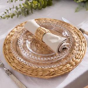 แผ่นรองจานสานมือจากผักตบชวา สำหรับตกแต่งโต๊ะอาหาร ห้องครัว และจัดแต่งโต๊ะ ในราคาที่ดีที่สุด - Product Image 2