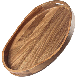 Modern Design Acacia Wood Metal Handicraft Serving <b>Tray</b> for Wedding and Diwali Occasions Decorative <b>Candle</b> Display <b>Tray</b> - Product Image 1