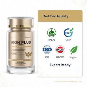 Private Label Iron Capsules Women Dietary <b>Supplement</b> with Added Nutrients - Product Image 3