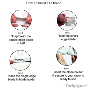 Traditional Barber Style Body Safety <b>Razor</b> <b>Single</b> <b>Blade</b> Super Stainless Steel Handle Non-Disposable - Product Image 6