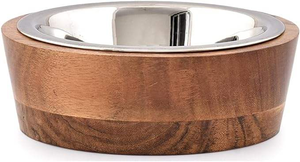 Proveedor y Fabricante de Platos para Perros Ecológicos de Acero Inoxidable y Madera de la India - Product Image 2