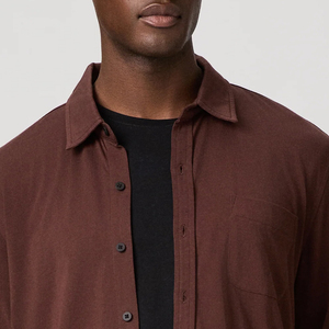 Stylish Designing With Custom Logo Trendy Design High Quality Material Solid Men Tee Shirt With Turn <b>Down</b> Collar For Bulk Buyers - Product Image 2