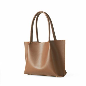 Brown Genuine Leather <b>Tote</b> <b>Bag</b> <b>For</b> Women <b>Large</b> Shoulder Handbag Minimalist Work Purse Shopper <b>Travel</b> Satchel Structured Simple - Product Image 2