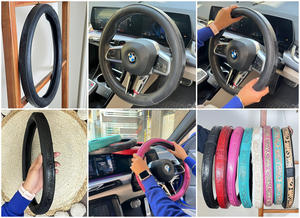 Nueva Funda de Cuero para Volante con Diseño Western, Accesorio Universal para Interior de Auto, Antideslizante, Agarre Cómodo, Protector de Volante - Product Image 3