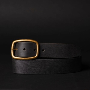 Ceinture en cuir véritable de 1,5 pouce avec logo personnalisé, sangle à cliquet, boucle à verrouillage automatique, produit personnalisable - Product Image 3