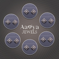 Boucles d'oreilles en diamant créé en laboratoire certifié pour femme, élégantes, en or 14 carats, bijoux de mariage de luxe, fournisseur indien stylé