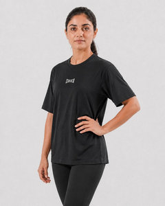 T-shirt décontracté sport pour femme, à manches courtes, en polyester et élasthanne, respirant, à séchage rapide, à carreaux, coupe ample, avec logo personnalisé - Product Image 4