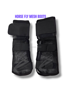 Bottes en maille anti-mouches pour chevaux très respirantes Chaussures anti-insectes Produit de soin essentiel pour chevaux - Product Image 2