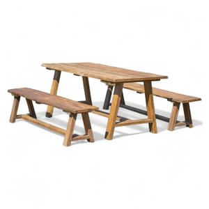 Minimalist Style Restaurant Seating <b>Table</b> Set With Teak Wooden Frame Material and Durable Material for Home Furniture - Product Image 4