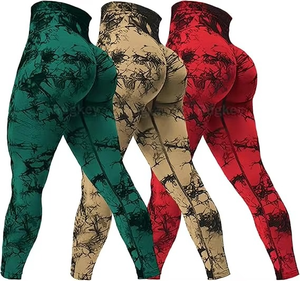 Leggings Deportivos para Yoga, Ropa Deportiva sin Costuras, Leggings de Cintura Alta con Corte en V para Levantar Glúteos, Leggings de Verano para Gimnasio y Fitness para Mujer - Product Image 3