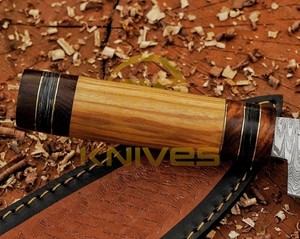 Cuchillo de Cocina Damasco Personalizado con Mango de Madera Natural, Venta al Por Mayor Directa de Fábrica - Product Image 4