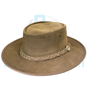 Sombrero Vaquero Occidental de Cuero Premium con Banda Trenzada para Equitación, Actividades Ecuestres, Rancheras y al Aire Libre - Product Image 2