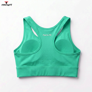 Soutien-gorge de sport sans bretelles pour femme de haute qualité, avec logo personnalisé sur le devant, couleurs personnalisables, tissu respirant extensible dans quatre directions pour le fitness et la gym - Product Image 6