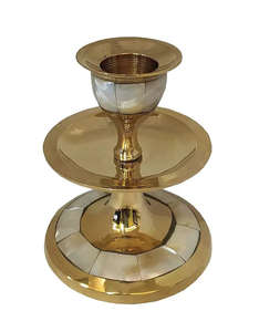 Candelabro Decorativo de Latón con Adornos de Ovejas, Hecho a Mano, Decoración Tradicional para el Hogar - Product Image 2