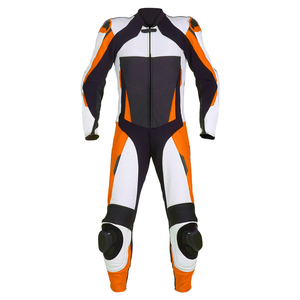 Combinaison de course moto personnalisée pour garçons, manches longues, haute protection, en cuir respirant, noir et vert fluo, 220g, toutes tailles - Product Image 5