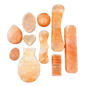 Ensemble de massage au sel de l'Himalaya minéral de qualité supérieure, formes de pierres naturelles polies pour la décoration intérieure et l'utilisation Feng Shui - Product Image 1
