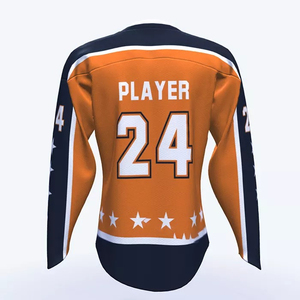 2026 Sublimation Embroidered Long Sleeve Wholesale Custom OEM 100% Polyester Custom Man Ice Hockey Jersey For Sale Custom - Product Image 6