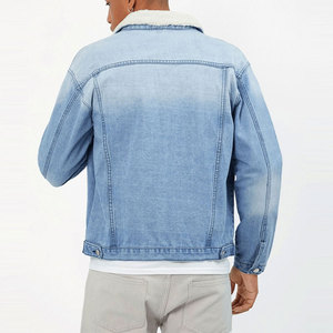 OEM Custom New Design <b>Jean</b> <b>Jacket</b> Long Sleeve Denim <b>Jacket</b> For Men High Street Style Men's Denim <b>Jacket</b> - Product Image 4