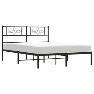 Base de Cama Completa de Acero Negro, Cama Metálica Rectangular Tradicional - Product Image 3