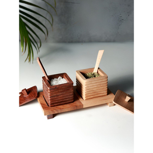 Decorative Wooden Food <b>Storage</b> Box With Tray <b>Containers</b> With Airtight Lids For Kitchen Food Preservation <b>Stackable</b> <b>Storage</b> Box - Product Image 2