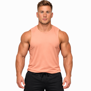 Débardeur de sport sans manches respirant et écologique pour homme, idéal pour l'été, imprimé, vêtement de fitness, fabricant OEM - Product Image 4