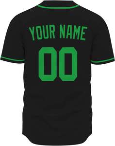 Uniformes d'équipe de baseball personnalisés, imprimés par sublimation, 100% polyester, nom du joueur, manches courtes, séchage rapide, maillots vierges bon marché - Product Image 4