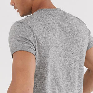 Servicio OEM, Camiseta Extra Grande para Hombre con Logotipo Personalizado, Fabricada en Fábrica, MOQ Bajo, Color Sólido, Material de Algodón de Bambú Sexy - Product Image 4