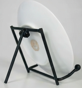 Chic Tabletop <b>Plate</b> Stand in Black Color Coated Iron with Custom Design Perfect for Home Storage and Kitchenware Display <b>Rack</b> - Product Image 3