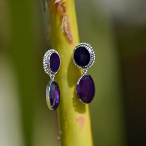 Boucles d'oreilles clous en argent sterling 92,5 plaqué rhodium avec perles rondes IndianMores pour femmes et filles - Product Image 3