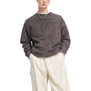 Sudaderas con efecto lavado ácido para hombre, las más vendidas, para uso casual, de alta calidad, personalizadas con tu propio diseño, sudaderas básicas para hombre - Product Image 5